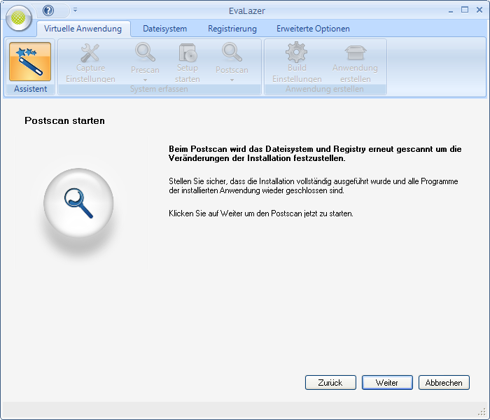 Der Evalazer-Assistent